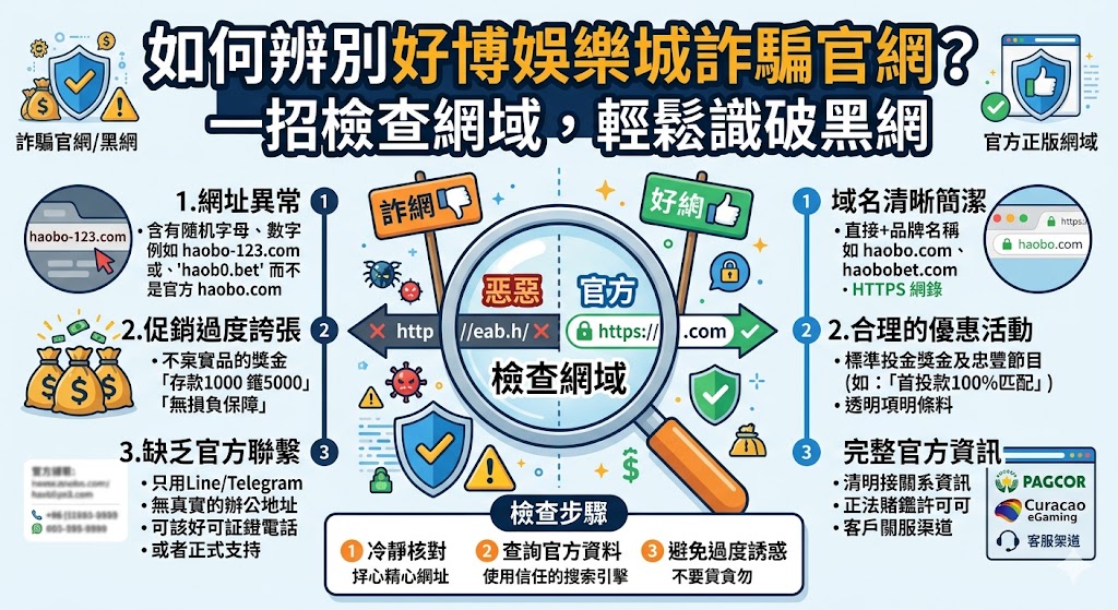 如何辨別好博娛樂城詐騙官網？一招檢查網域，輕鬆識破黑網
